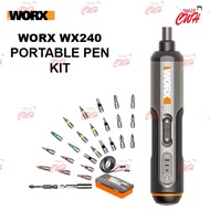 WORX WX240 PORTABLE SCREWDRIVER PEN KIT ELECTRIC RECHARGABLE CORDLESS SCREWDRIVER PEMUTAR SKRU WX240