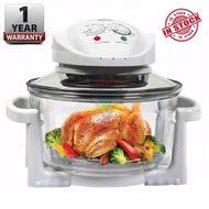 12L Grill, Roast, Bake, Toast & Fry Electric Halogen Glass Oven w/Accessories Air Fryer Oven Ketuhar