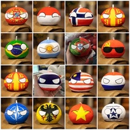49 Styles 10cm Country Ball Plush Toys Polandball Pendant Country Flag Balls for Kids Argentina Coun
