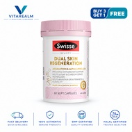 [Vitarealm Pharmacy]Swisse Dual Skin Regeneration 60 Capsules Astaxanthin ALA Skin Brightening Antio