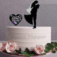 Toper Cake Wedding Murah Hiasan Kue Pengantin Styrofoam