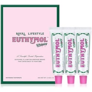 EUTHYMOL Whitening Toothpaste Travel Set (1.4fl oz*3, Pack of 3) - Stocking Stuffers. Stain Removal 