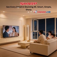 Sharp TV 65“ 55” 43“ Easy Smart Led TV Google Tv - YOUTUBE NEFLIX WEBSITE