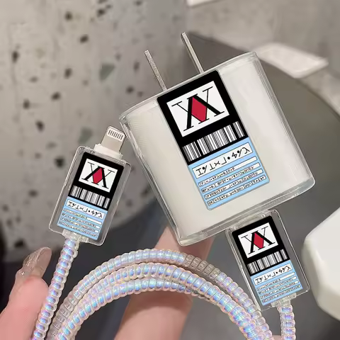 Hot Hunter X Hunter Hisoka Killua Protection Case for IPhone 15 14 13 Pro Max 18/20W Charger&Chargin