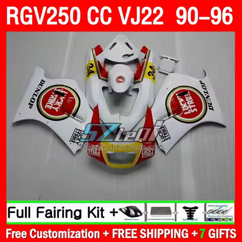 Lucky Strike Fairing For SUZUKI RGV250 VJ22 SAPC RGV-250 90 91 92 93 94 95 96 221Q1.0 RGV 250 1990 1