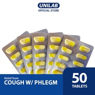 Unilab Solmux 500 mg 50 Carbocisteine Capsules - Fast and Trusted Relief from Cough with Phlegm with