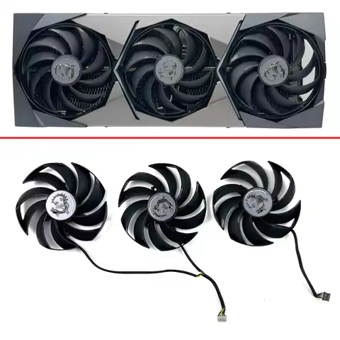 NEW Cooling Fan 95mm 4pin PLD10010B12HH PLD10010S12HH GPU FAN For MSI MSI GeForce RTX 3070 3080 3090