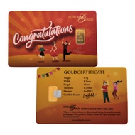 [10% OFF] Public Gold PG 0.5g .9999 Gold Bar - Congratulations