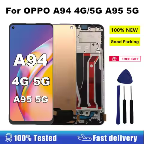 AMOLED Screen For OPPO A94 5G A95 5G LCD Display Touch Screen Digitizer Assembly Replacement For OPP