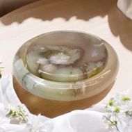 櫻花瑪瑙手鐲 瑪瑙手鐲稀有翠綠草原冰紫灰底正鐲套鐲57-58可戴