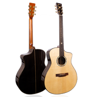 Kazuki All Soul 2 Series Rosewood กีต้าร์โปร่ง Acoustic Guitar แถมฟรี กระเป๋าบุฟองน้ำอย่างดี รับประกันศูนย์ Music Arms