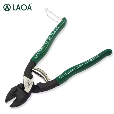 LAOA 8 Inch Mini Handheld Wire Cutter Cr-Mo Steel Cutter Pliers Industrial Grade HRC Reach to 64 mad
