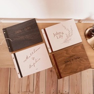 [Customized] Wedding Guest Book Alternative, Wooden Guestbook, Personalized Wedding Book, Photo Gues