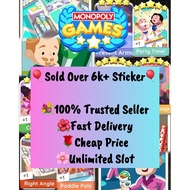 Monopoly Go Sticker 1-5 Star🌟Sticker ALL AVAILABLE CHEAPEST KAD TERMURAH READY STOCK