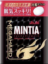 日本製造 Asahi MINTIA Megahard 大粒薄荷糖 50粒裝 (4包裝) ミンティアメガハード 50粒