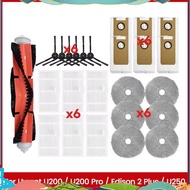 25PCS for  U200/U200 Pro/ 2 Plus/U250 Vacuum Cleaner Brush HEPA Filter Mop Cloth Dust Bag Replacemen