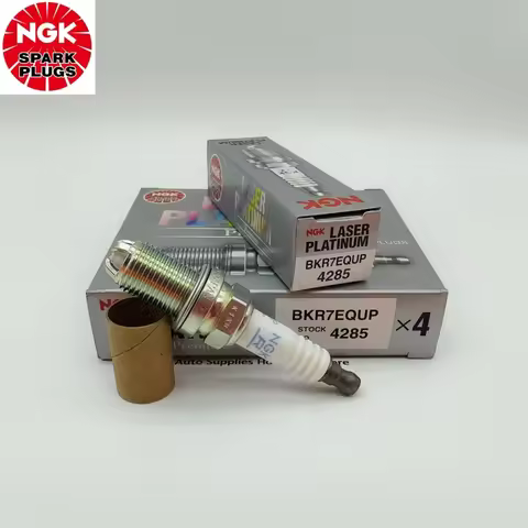 4/6PCS Original NGK BKR7EQUP 4285 Laser Platinum Spark Plugs For Porsche 911 Boxster Carrera Cayman 