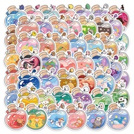 50Pcs Original Ins Bottle Fairy Sticker Pack - Cute Animal & Guitar Decor for Journal/Water Bottle -