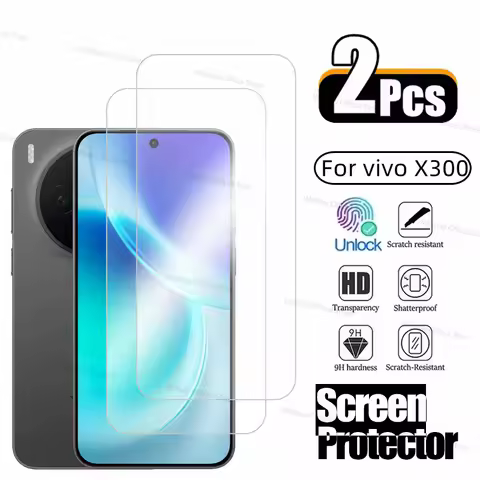 2/4PCS Tempered Glass For vivo X300 Screen Protector vivo X300 X300 Pro Full Glue Anti-Scratch Prote