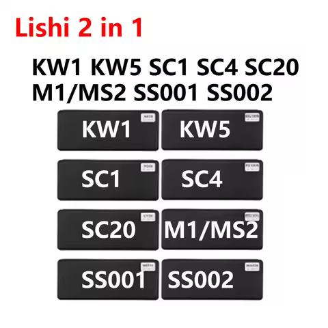 With box Lishi 2 in 1 Tool KW1 KW5 SC1 SC4 SC20 M1/MS2 Lishi 2 in 1 Tool SS001 SS002 Locksmith Tools