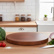 Truong Thanh round natural wooden cutting board in many small sizes 20cm to 32cm - Hunghome