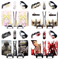 Version Skull Film Host 5in1 Camouflage PS5 Wood Grain Digital Version Game Optical Drive Film Stick