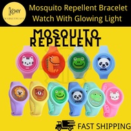Children Mosquito Repellent Bracelet Watch With Glowing Light / Penghalau Nyamuk 防蚊手表