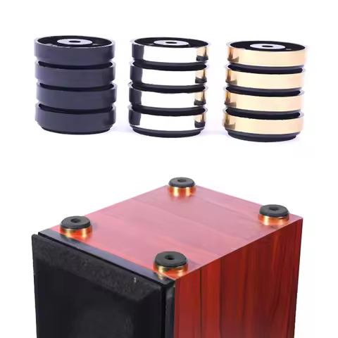 4pcs Aluminum Amplifier Feet Shock Absorber HIFI Amplifier Rubber Feet Turntable Feet Audio Speaker 
