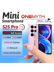 ONEMYTH S25 Pro 3G Mini Smartphone 4.0 Inch HD Full Screen 2000mAh Large Battery 2GB RAM 16GB ROM Li
