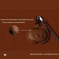 Suitable for SoundPeats Peat Air 3 DeluxeHS Earphone Case Plain Leather Peat air3 Earphone Protectiv