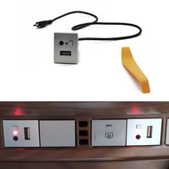 1PC Car USB AUX Input Adapter Mini Cable USB Jack Interface Switch For Ford Focus 2 MK2 2009 2010 20