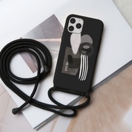iPhone 17/16/15/14/13/12/SE3 摩登曼哈頓 背繩背帶手機殼