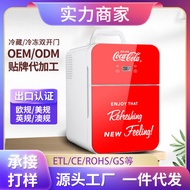 Coca-Cola Compressor Refrigerator Double Door Freezer and Refrigerator Mechanical Model23L Gifts for