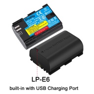 2650mAh B Output LP-E6 LP E6 LPE6 LP E6N Baery for Canon 5D Mark II III 7D 60D EOS 6D 70D 80D EOS 5DS R Cameras