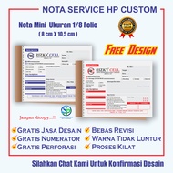 Custom HP SERVICE NOTES SIZE 1/8 FOLIO KONTER NOTES - HP SERVICE NOTES - CUSTOM NOTES FAST PROCESS N