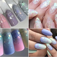 Holo Glitter Pastel Pearl White Nail Art DIY Beautiful Cute Face Makeup Jewelry Fast Shipping Thai S