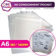 Poket Kiriman AWB A6 Consignment Note Pocket AWB Pocket (50pcs/100pcs)