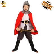 Halloween Little Boy Children European Medieval Crusader Performance Costume Samurai Role-Playing Ch
