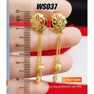 Wing Sing 916 Gold Earrings / Subang Indian Design  Emas 916 (WS037)