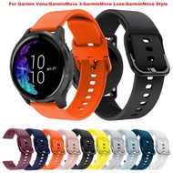 20mm Silicone Band for Garmin Venu/Vivoactive 3/Vivomove HR/GarminMove 3 Luxe Style Smart Watch Bracelet Wristband Sport Strap
