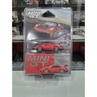 Mini GT 1060 Porsche 911 (992) GT3 RS Weissach Package Guards Red Blister