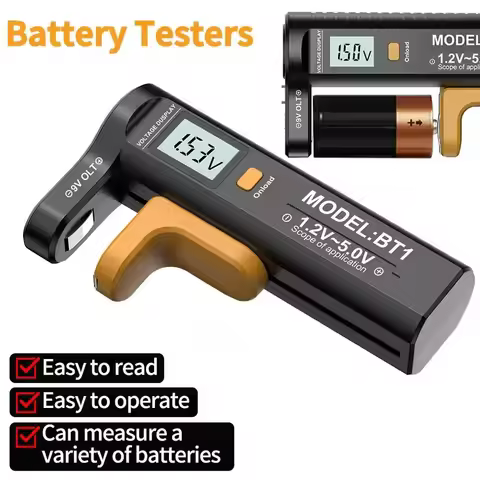 BT289 Digital Battery Tester Battery Level Detector LCD Display Universal Battery Checker For C N AA