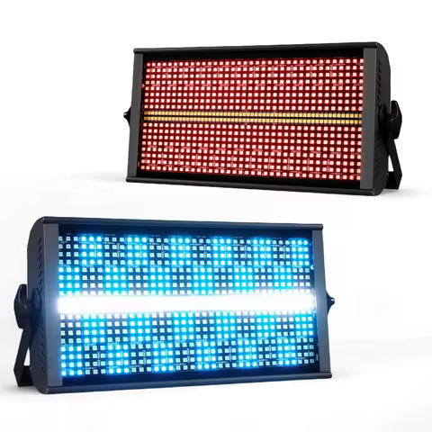 200W LED RGBW 4in1 48 Zone Strobe Light White 8000K DMX Super Bright Dj Wall Washer Bar Strobe Light
