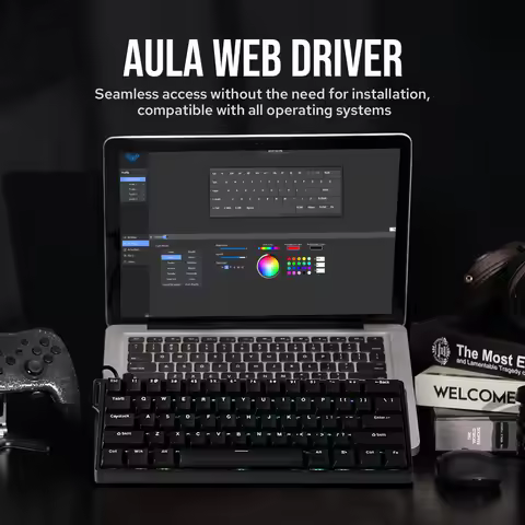 Custom AULA WIN60 HE WIN60 HE MAX 60 Hot Swap Tray Mount Wired Hall Effect Magnetic Switch Mechanica