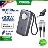 UGREEN 30W 10000mAh MFi Certified Powerbank Nexode Magnetic Apple Watch Charger USB-C PD Fast Chargi