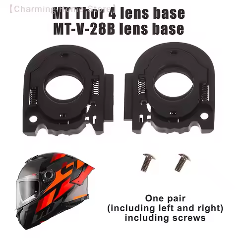 【M】1Pair Helmet Visor Shield Base Professional Easy To Install Replacement With Screws For MT Thunde