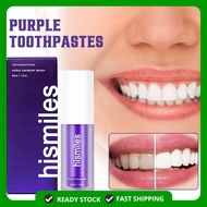 Hismile V34 purple toothpaste colour corrector Whitening teeth karang gigi Ubat Pemutih Gigi Stain R