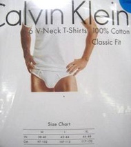 Calvin Klein CK 凱文克萊 男 純棉短袖 T恤 V領/圓領 白 S,M,L,XL 單件