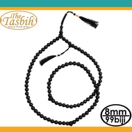 KAYU HITAM Original Yellow Wood Tasbih Dyed Black 99 Beads Tunisia Style - TheTasbih Citrus Wood