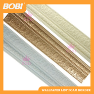 BOBI Wallpaper List Dinding Foam Border 230 cm x 8 cm Waterproof List Plafon Modern